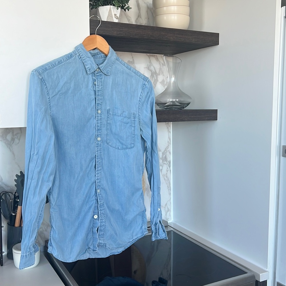 HM Cotton Shirt XS - Denim wash